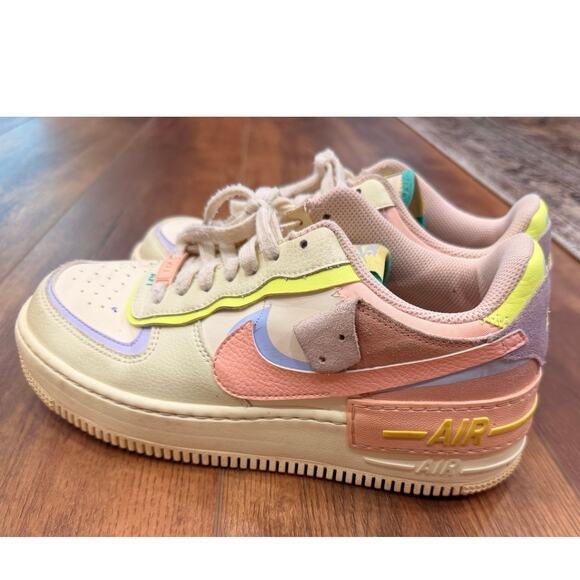 Nike Air Force 1 Shadow “Cashmere Pastel” Low Sneakers Women’s Size 9 - Picture 4 of 8